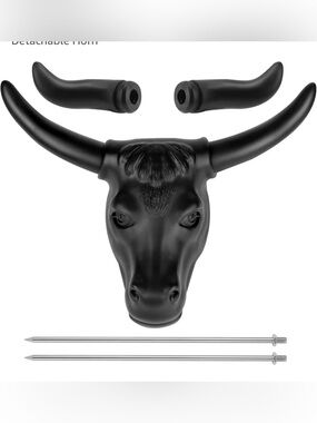 Roping Calf Head Steer Dummy Practice Kit Two Pair of Detachable Horn